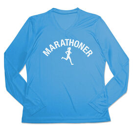 Women's Long Sleeve Tech Tee - Marathoner Girl