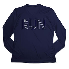 Women's Long Sleeve Tech Tee - Run Lines