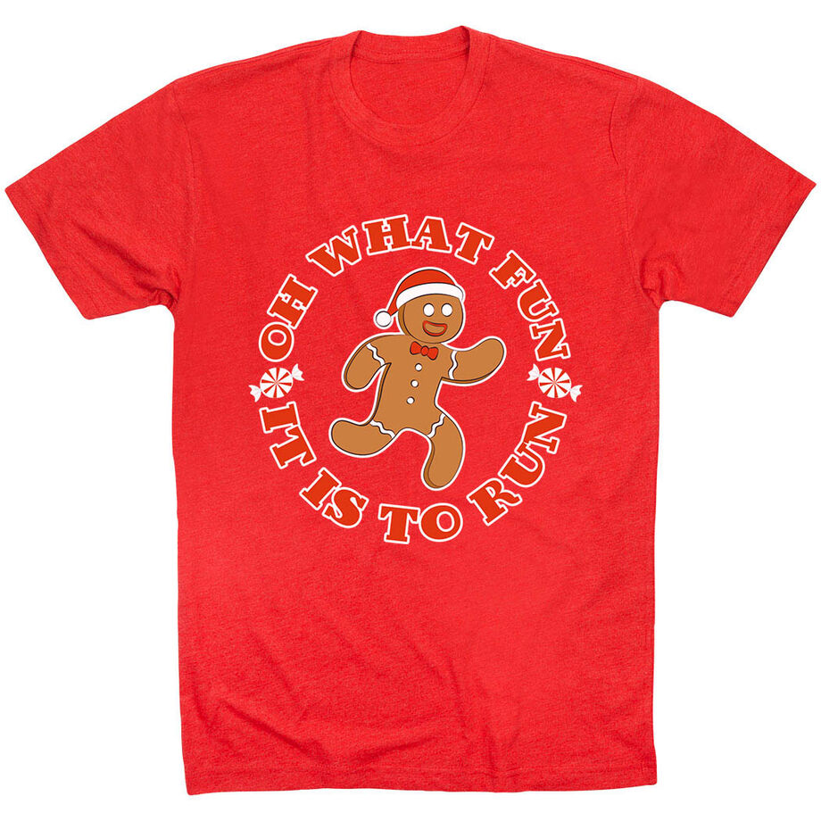 Running Short Sleeve T-Shirt - Oh What Fun It Is To Run