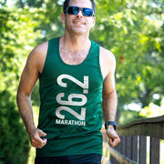 Men's Running Performance Tank Top - 26.2 Marathon Vertical