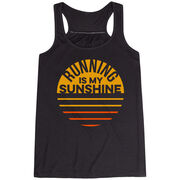 Flowy Racerback Tank Top - Running is My Sunshine