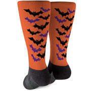 Printed Mid-Calf Socks - Bats