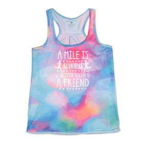 RunTechnology® Performance Tank Top - A Mile Is Always Better With A Friend