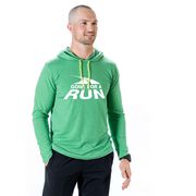 Men's Running Lightweight Hoodie - Gone For a Run White Logo