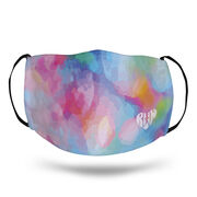 Running Face Mask - Love the Run Watercolor Simple