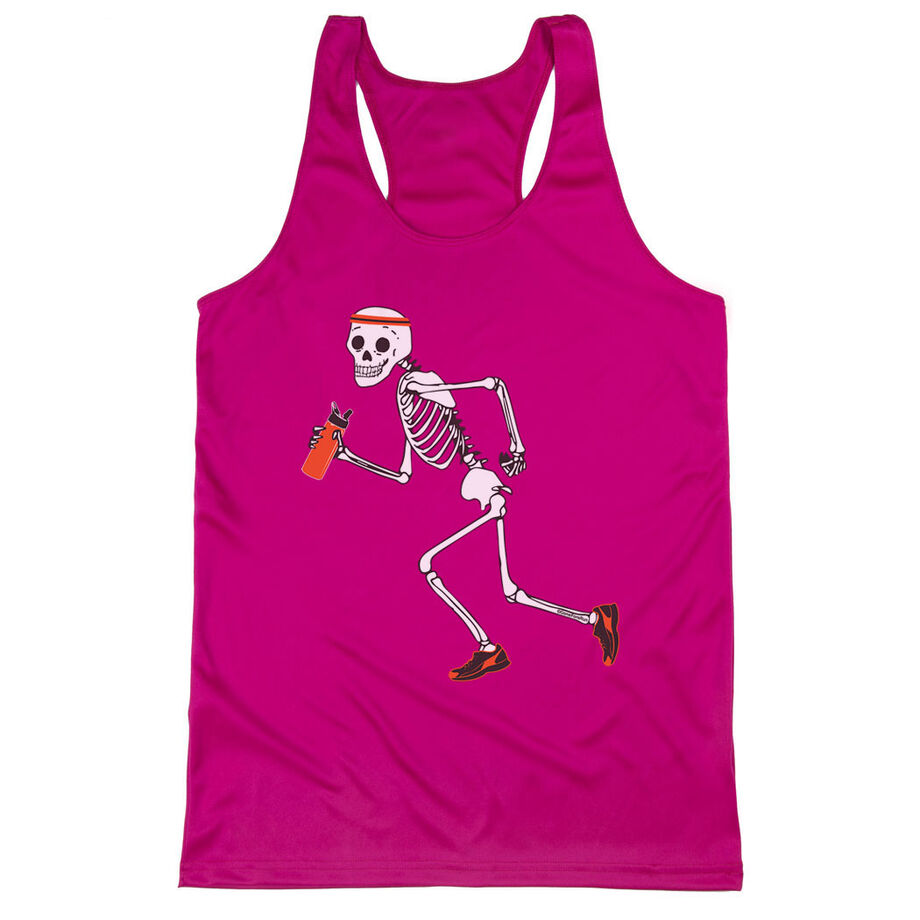 Women's Racerback Performance Tank Top - Never Stop Running
