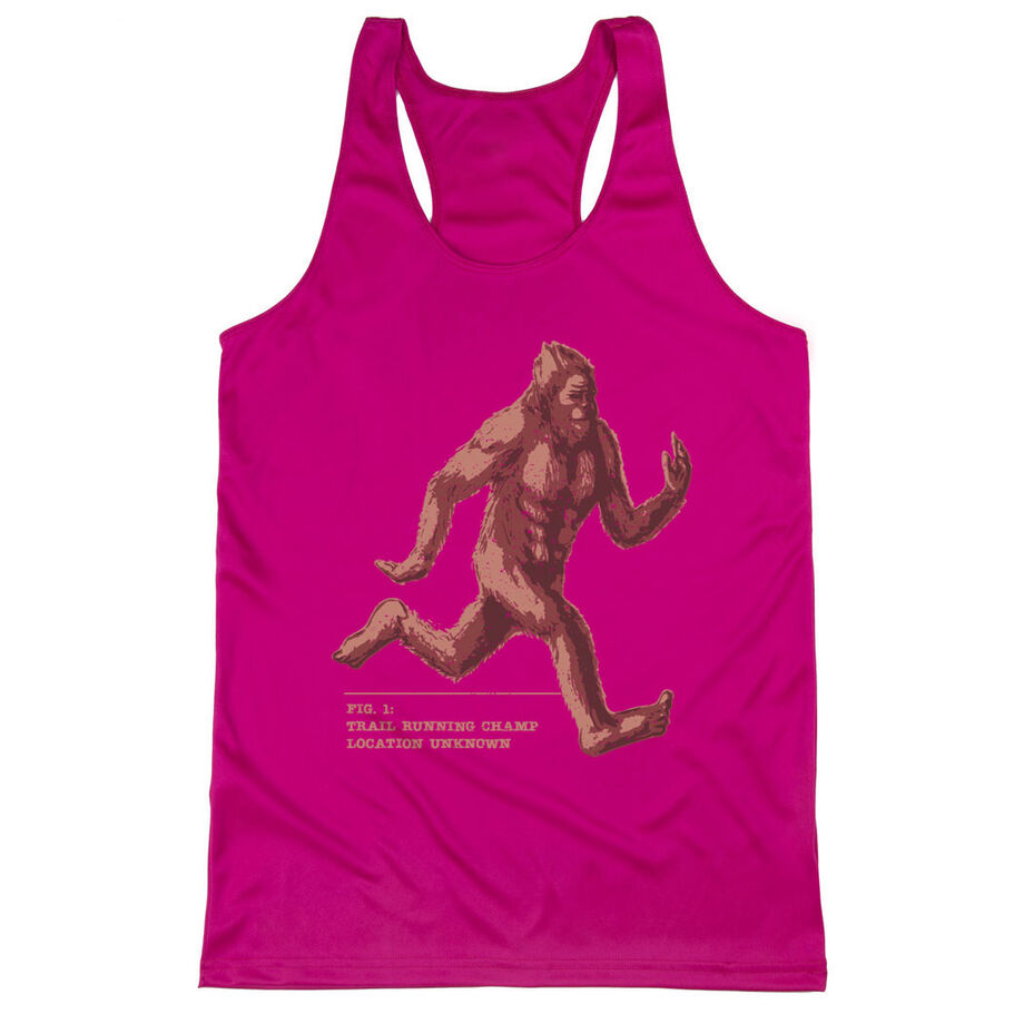 Women's Racerback Performance Tank Top - Trail Running Champ