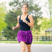 Running Costume Skirt - Purple Glitter Sequined
