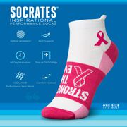 Socrates&reg; Woven Performance Socks Stronger than Ever (Pink)