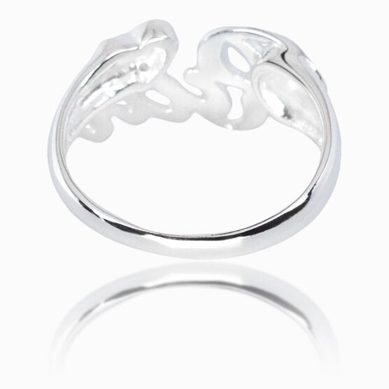 Run Sterling Silver Ring with Cubic Zirconia Stones