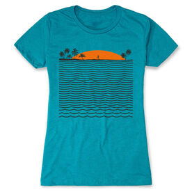 Running Women's Everyday Tee - Chasing Sunsets