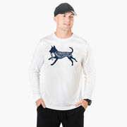 Long Sleeve Performance Tee - I'd Rather Be Running with My Dog