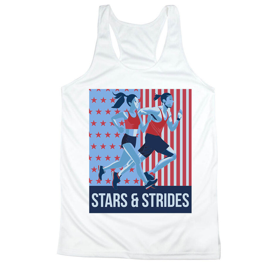Women's Racerback Performance Tank Top - Stars and Strides