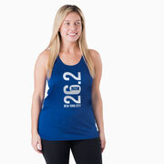 Women's Racerback Performance Tank Top - New York City 26.2 Vertical