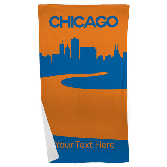 Running Beach Towel Chicago City | Gone For a Run