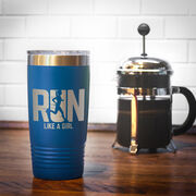 Running 20 oz Double Insluated Tumbler - Let's Run Like A Girl