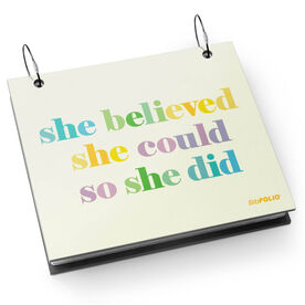 BibFOLIO&reg; Race Bib Album - She Believed She Could