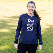 Women's Long Sleeve Tech Tee - New York City 26.2 Vertical