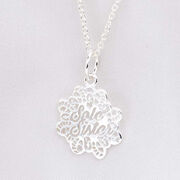 Sterling Silver Filigree Sole Sister Necklace