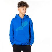 Cross Country Hooded Sweatshirt - Winged Foot Inspirational Words