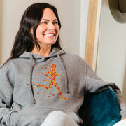 Statement Fleece Hoodie - Autumn Runner Girl