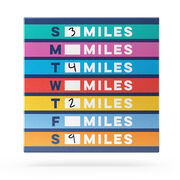 Running Canvas Wall Art - Weekly Miles - Dry Erase