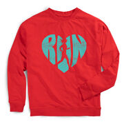 Running Raglan Crew Neck Pullover - Love The Run