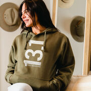 Statement Fleece Hoodie -  13.1 Half Marathon Vertical