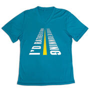 Women's Short Sleeve Tech Tee - I'd Rather Be Running