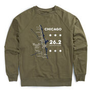 Running Raglan Crew Neck Pullover - Chicago Route