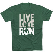 Running Short Sleeve T-Shirt - Live Love Run Silhouette