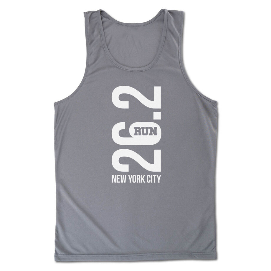 Men's Running Performance Tank Top - New York City 26.2 Vertical