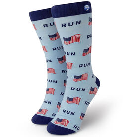 Men's Running Dress Socks - Running the USA