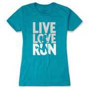 Women's Everyday Runners Tee - Live Love Run Silhouette