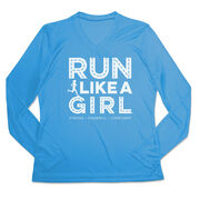 Women's Long Sleeve Tech Tee - Run Like A Girl® Road