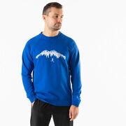 Running Raglan Crew Neck Pullover - Trail Runner in the Mountains