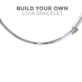 Livia Collection Design Your Own Adjustable Sterling Silver Bangle