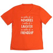 Women's Short Sleeve Tech Tee - Miles of Friendship Mantra