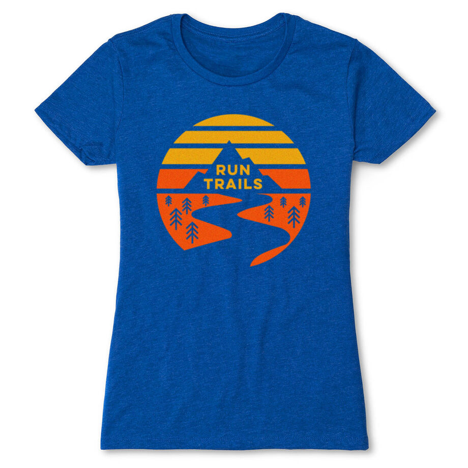Women's Everyday Runners Tee - Run Trails Sunset