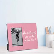 Running Photo Frame - She Believed She Could