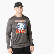 Men's Running Long Sleeve Performance Tee - Yeti, Set, Run