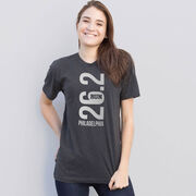 Running Short Sleeve T-Shirt - Philadelphia 26.2 Vertical