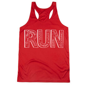 Women's Racerback Performance Tank Top - Run With Inspiration