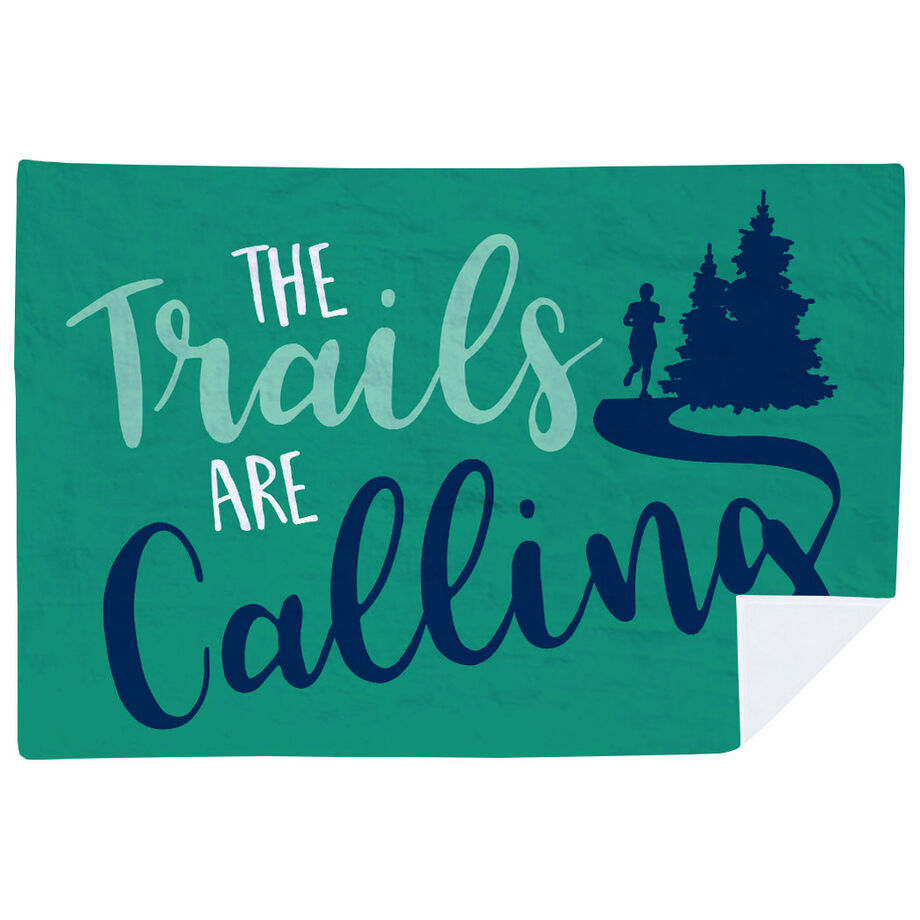 Running Premium Blanket - The Trails Are Calling