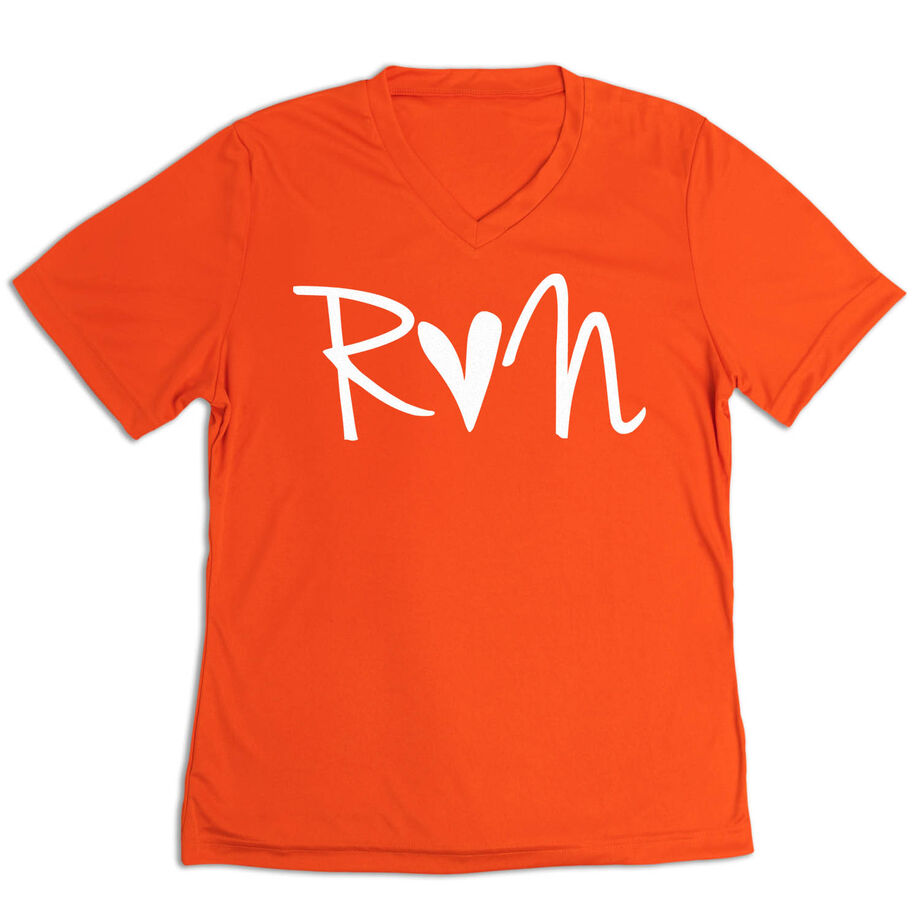 Women's Short Sleeve Tech Tee - Run Heart