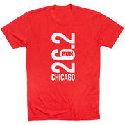 Running Short Sleeve T-Shirt - Chicago 26.2 Vertical