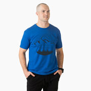 Running Short Sleeve T-Shirt - Life's Short Run Long (Mountains)