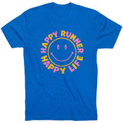 Running Short Sleeve T-Shirt - Happy Runner Happy Life
