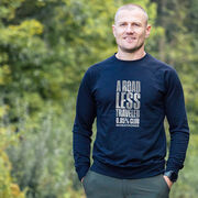 Running Raglan Crew Neck Sweatshirt - A Road Less Traveled - Marathoner