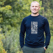 Running Raglan Crew Neck Sweatshirt - A Road Less Traveled - Marathoner